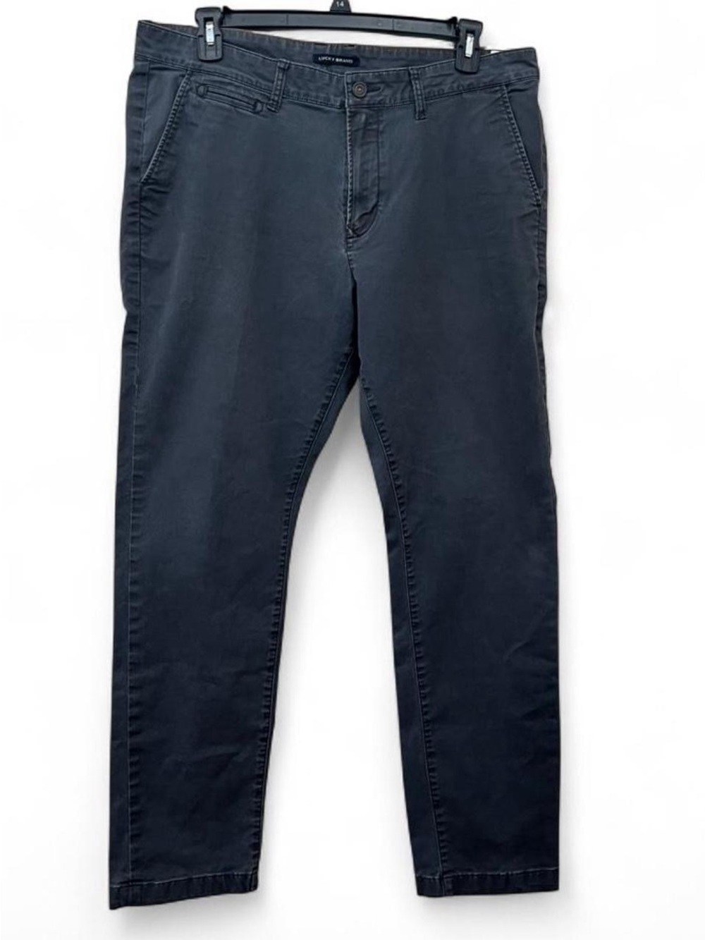 Mens Lucky Gray Chino Pants Size 38X32